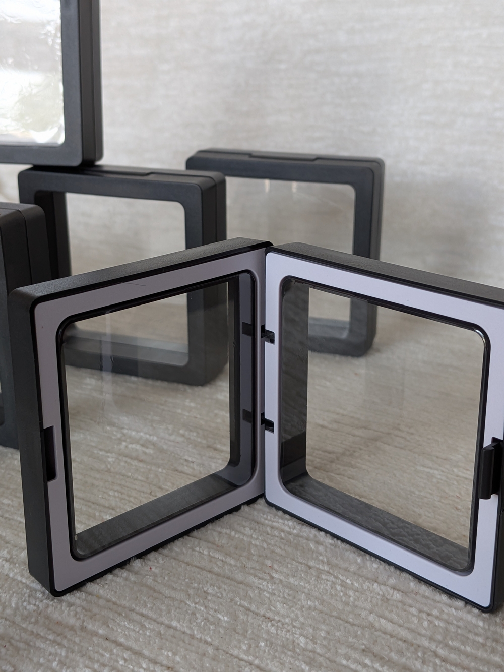 Black Floating Display Frame for Jewelry Or Accents - Picture 4 of 7